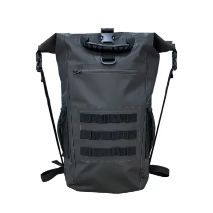 black waterproof backpack